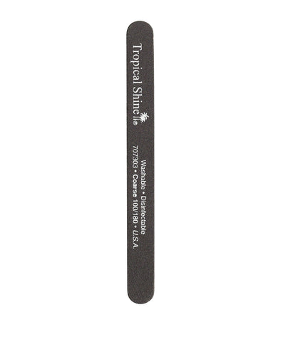 Black Coarse/Medium Nail File | Tropical Shine